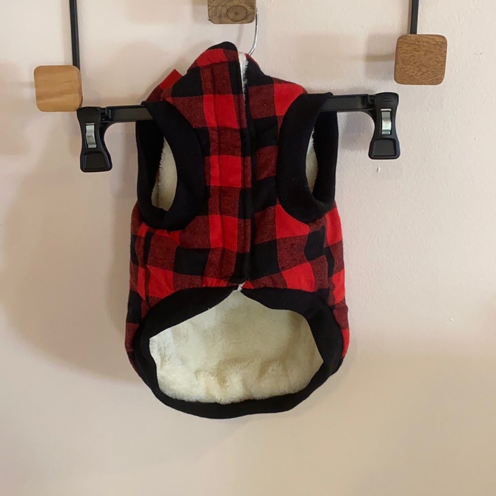 Woof Out West Plaid Fur Hoodie for Dog